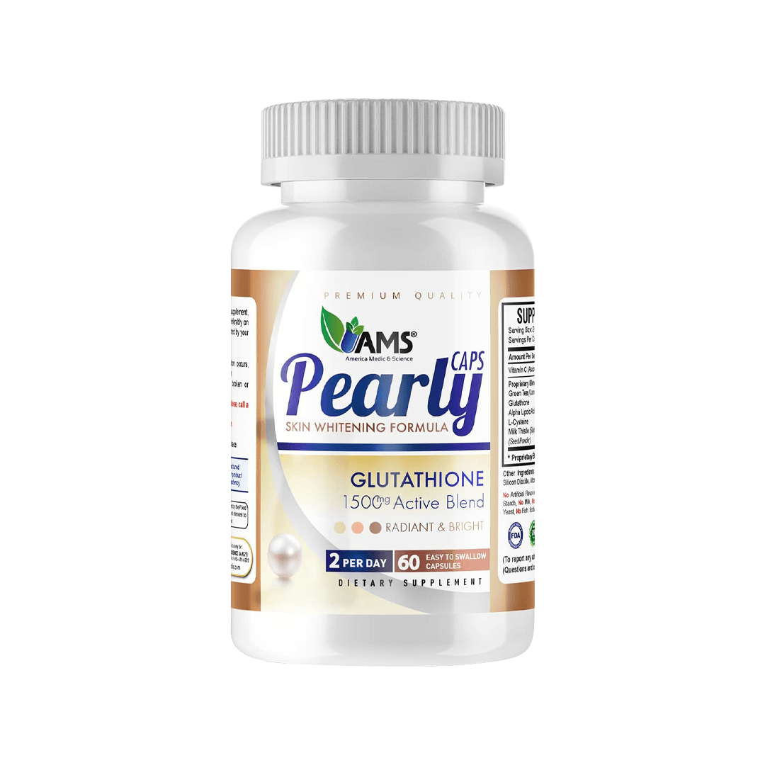 AMS Pearly Skin Lightening Formula 60 Capsules PharmaC AMS Pearly Skin Lightening Formula 60 Capsules PharmaC