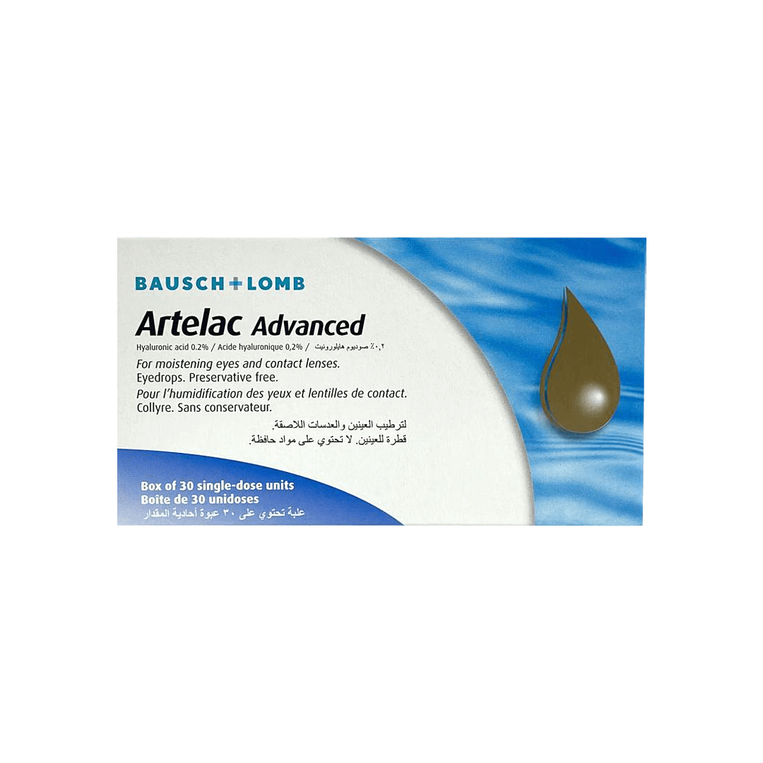 Bausch & Lomb Artelac Advaned Eyedrops 30 Single dose Unites