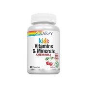 Solaray Kids Vitamin & Minerals Natural Black Cherry Flavor 60 Chewables