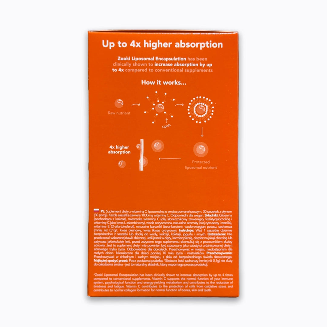 زوكي فيتامين سي سائل بنكهة البرتقال 20 كيس