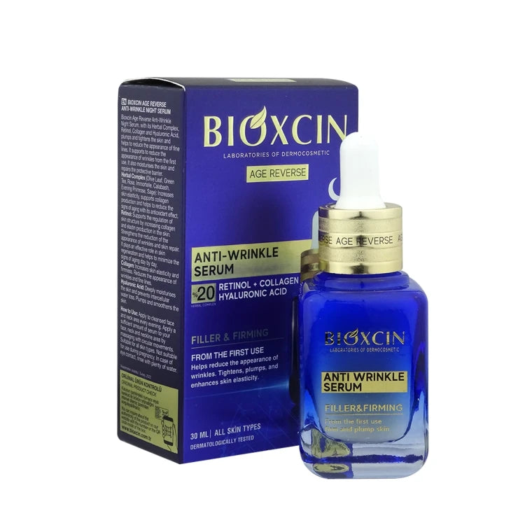 BIOXCIN AGE REVERSE Collagen + Retinol + HA Anti Wrinkle SERUM 30ML