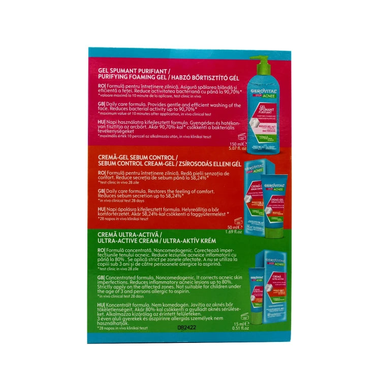 EROVITAL Stop Acne Kit Complete Acne Treatment Set