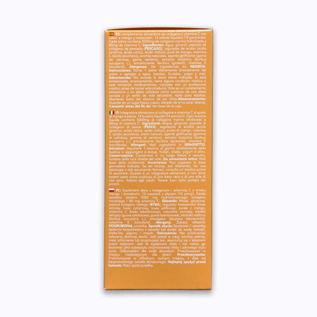 زوكي كولاجين بحري سائل بنكهة المانجو والخوخ 5000 مجم 14 كيس