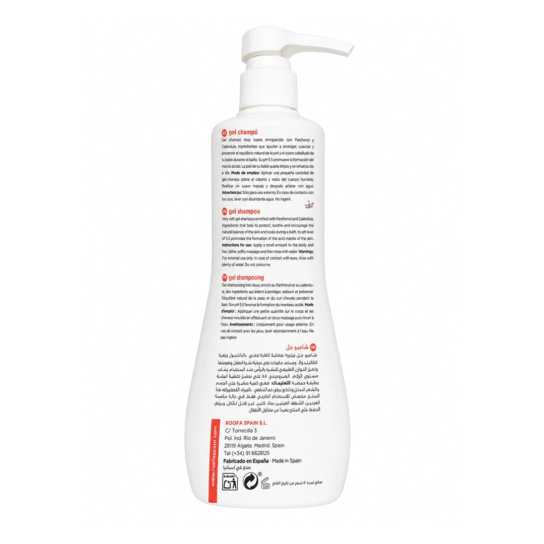Roofa Calendula & Panthenol Gel Shampoo 500ml