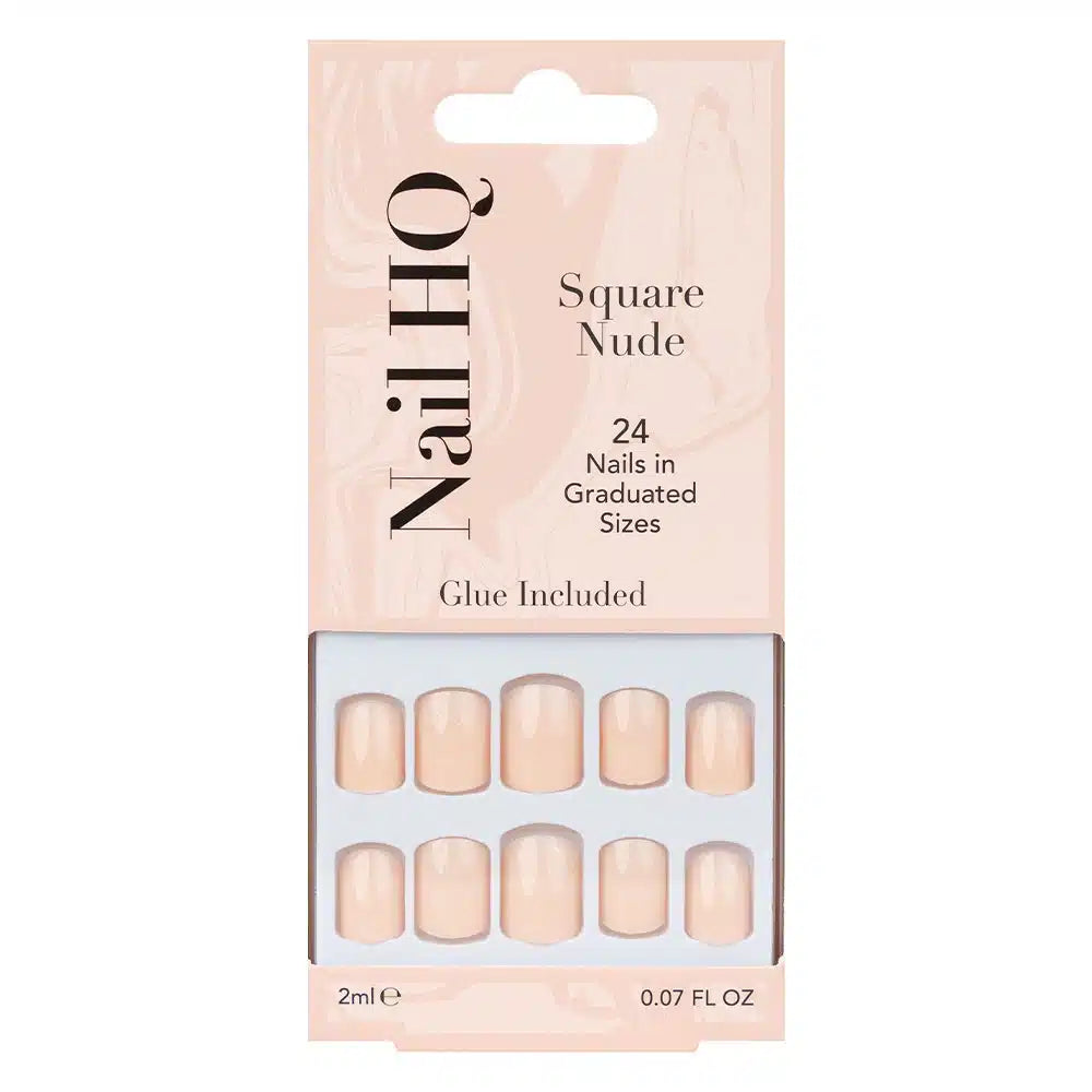 NAIL HQ Oval French Nails Classic Press-On French Manicure