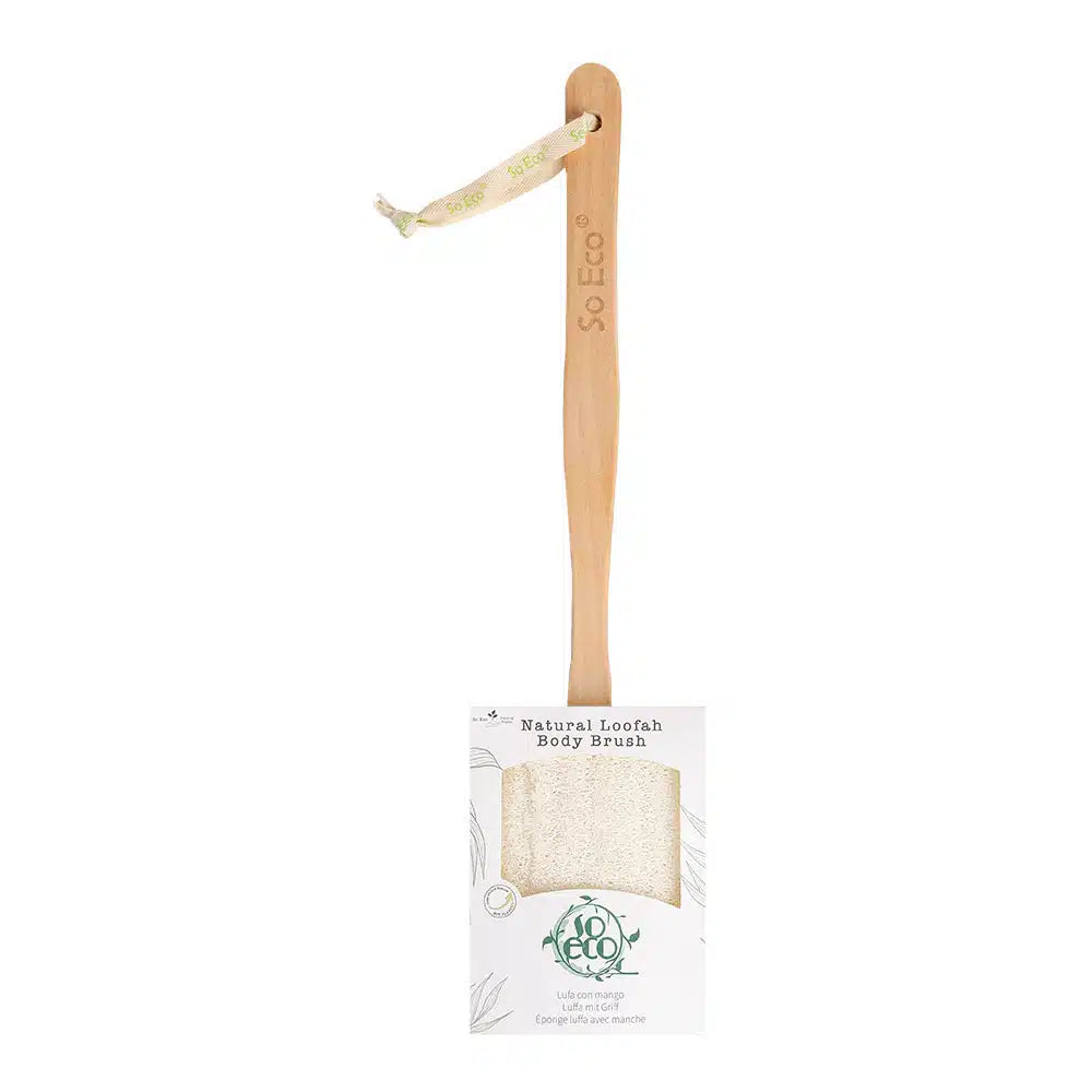 SOECO Natural Loofah Back & Body Brush Eco Friendly