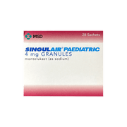 MSD Singluair Paediatric 4mg 28 Sachets