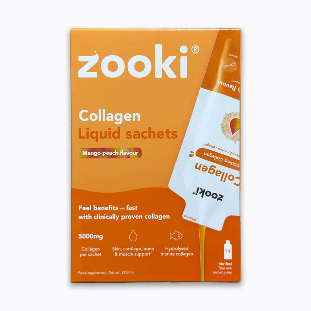 زوكي كولاجين بحري سائل بنكهة المانجو والخوخ 5000 مجم 14 كيس