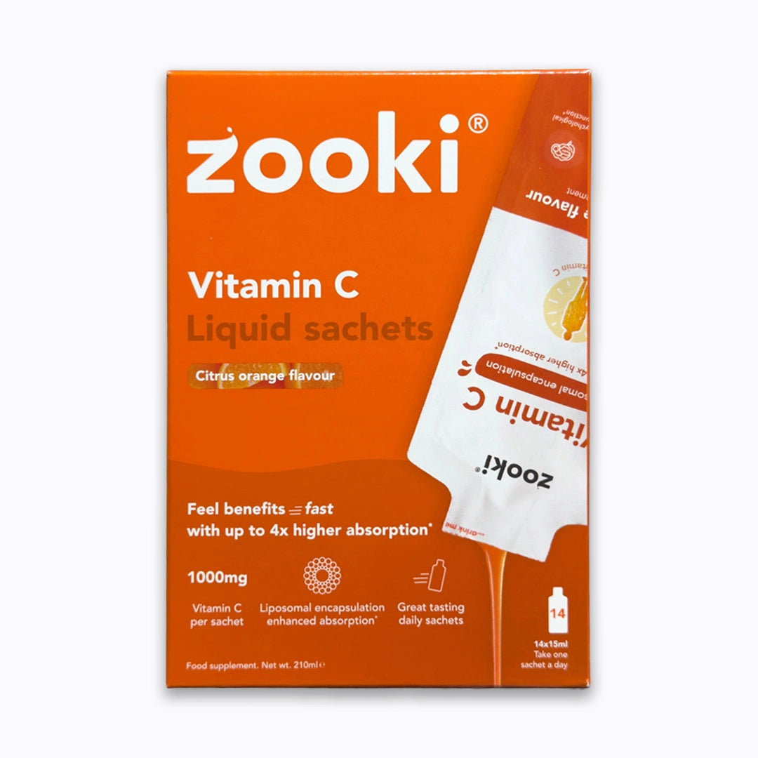 زوكي فيتامين سي سائل بنكهة البرتقال 14 كيس