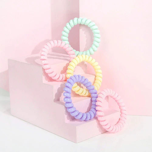 ربطات شعر كبيرة بألوان باستيل براش ووركس واندر عبوة 5