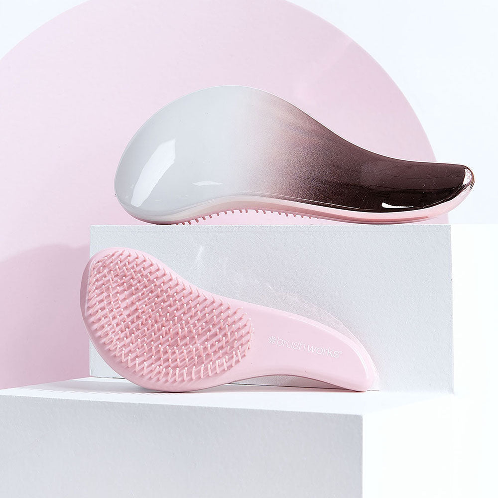 BW Detangling Hair Brush Duo Set Gentle Knot-Free Brushes for Smooth Hair