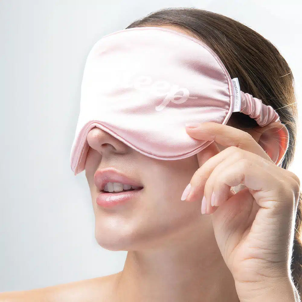 BW Satin Sleep Mask Luxurious Eye Mask for Deep, Comfortable Sleep