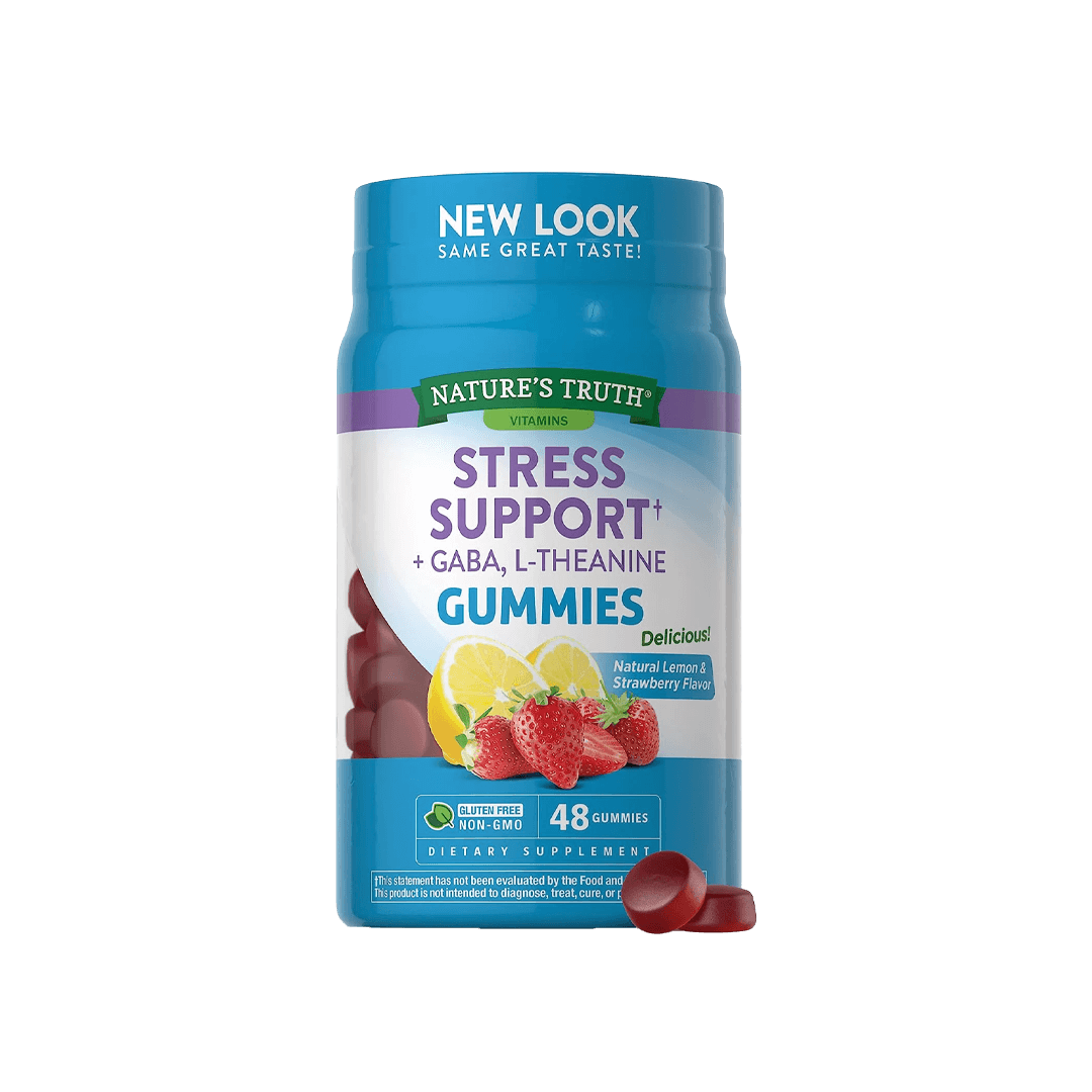 Nature's Truth Stress Support + Gaba, L Theanine 48 Gummies