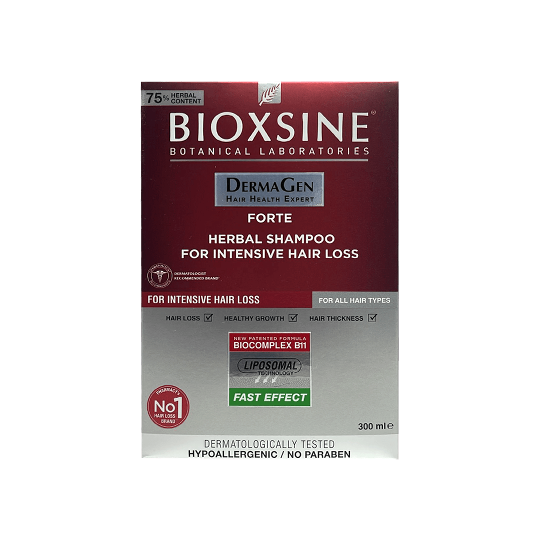 Bioxsine Forte Herbal Shampoo For Intensive Hair Loss 300ml