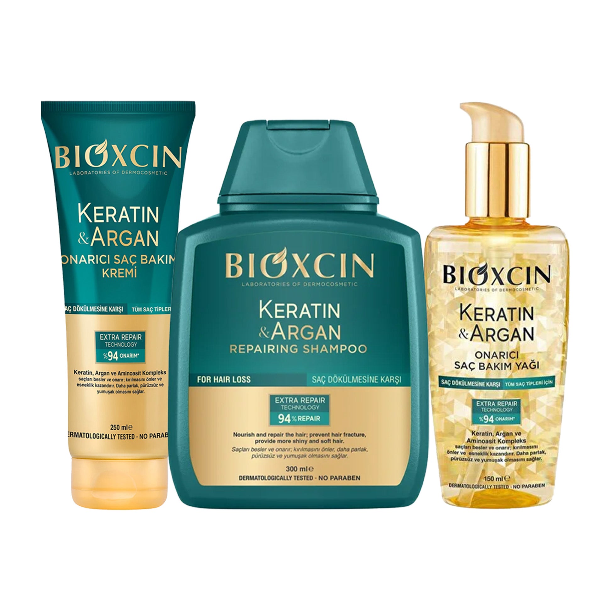 Bioxsine with Keratin and Argan Oil for Nourishing and Repairing Damaged Hair