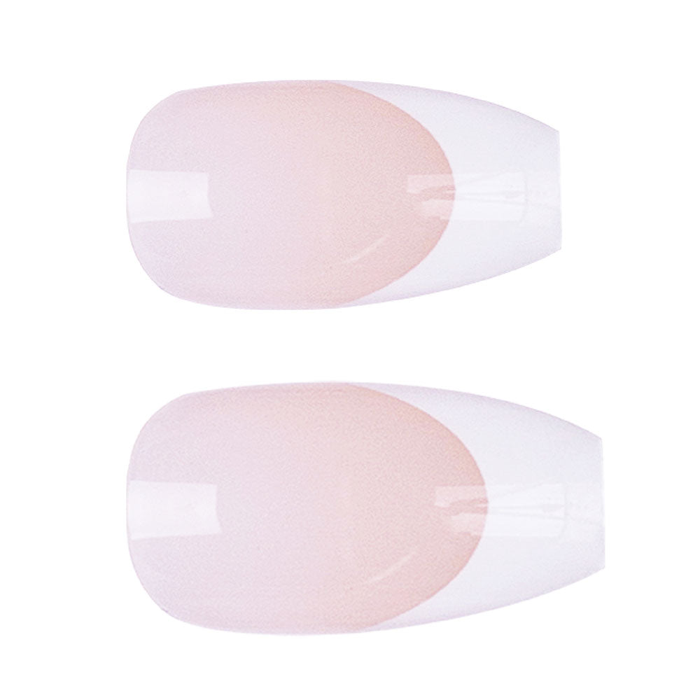 إنفوغ فريـنش بير أظافر صناعية شكل كوفن مظهر فرنسي طبيعي وثبات طويل