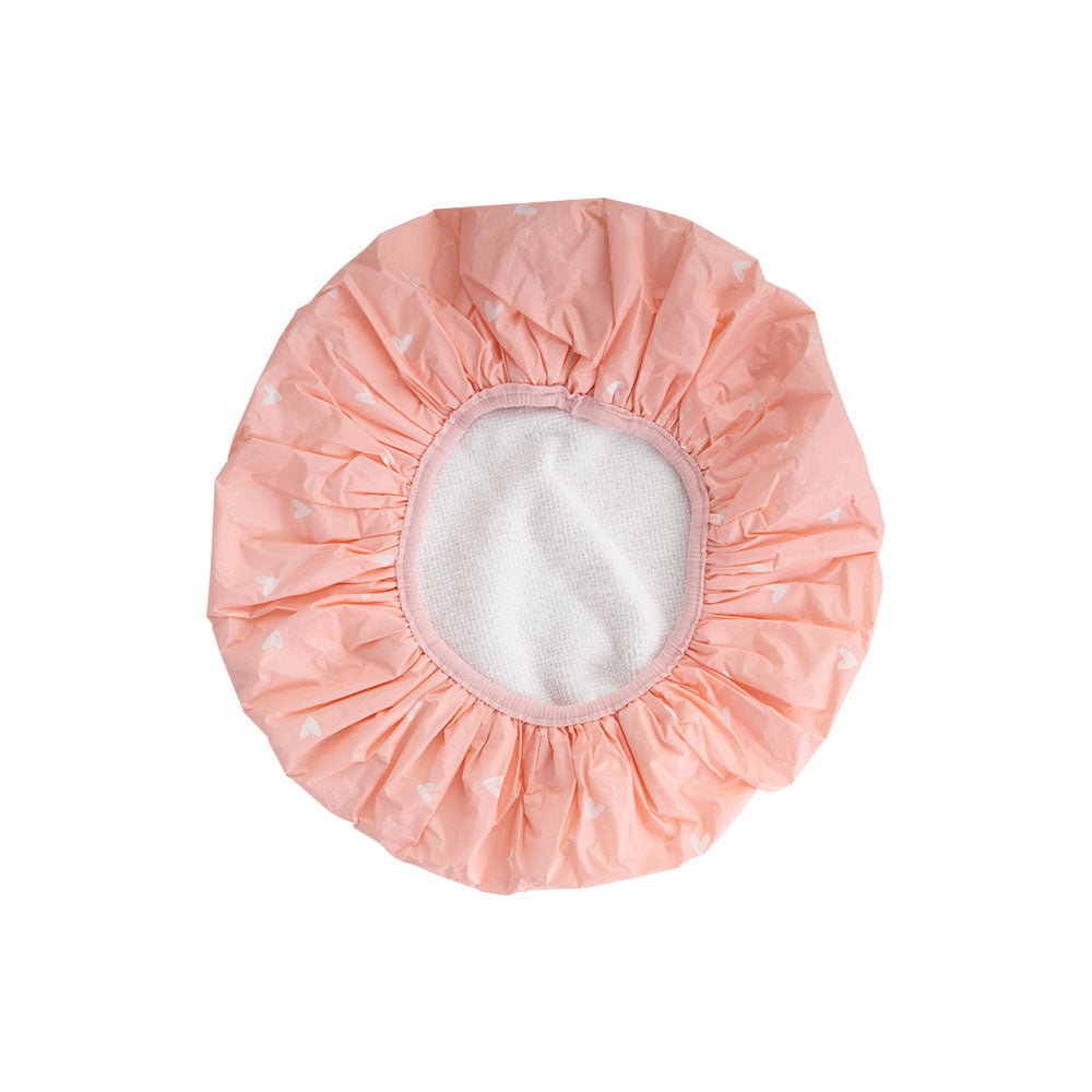 BW- Reversible Shower Cap Heart Pattern