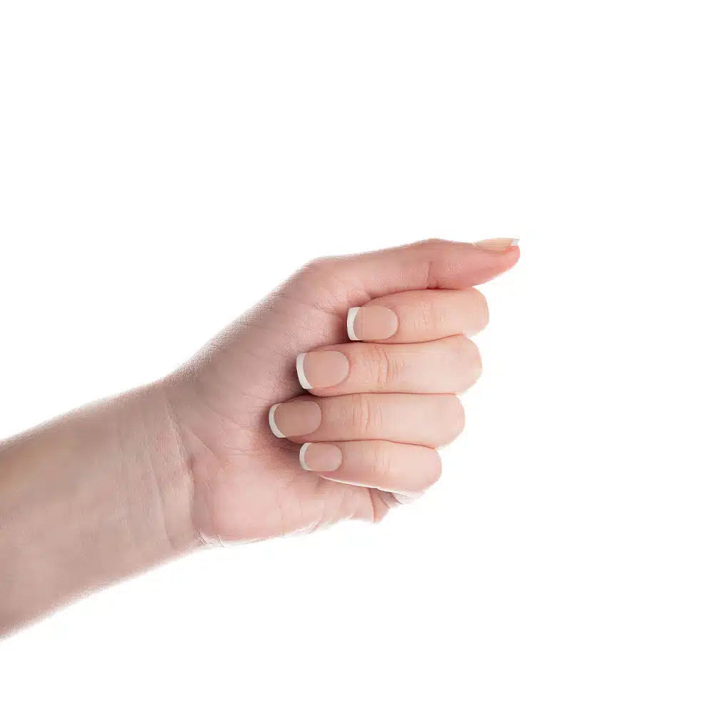 NAIL HQ Square French Nails Classic Press-On French Manicure