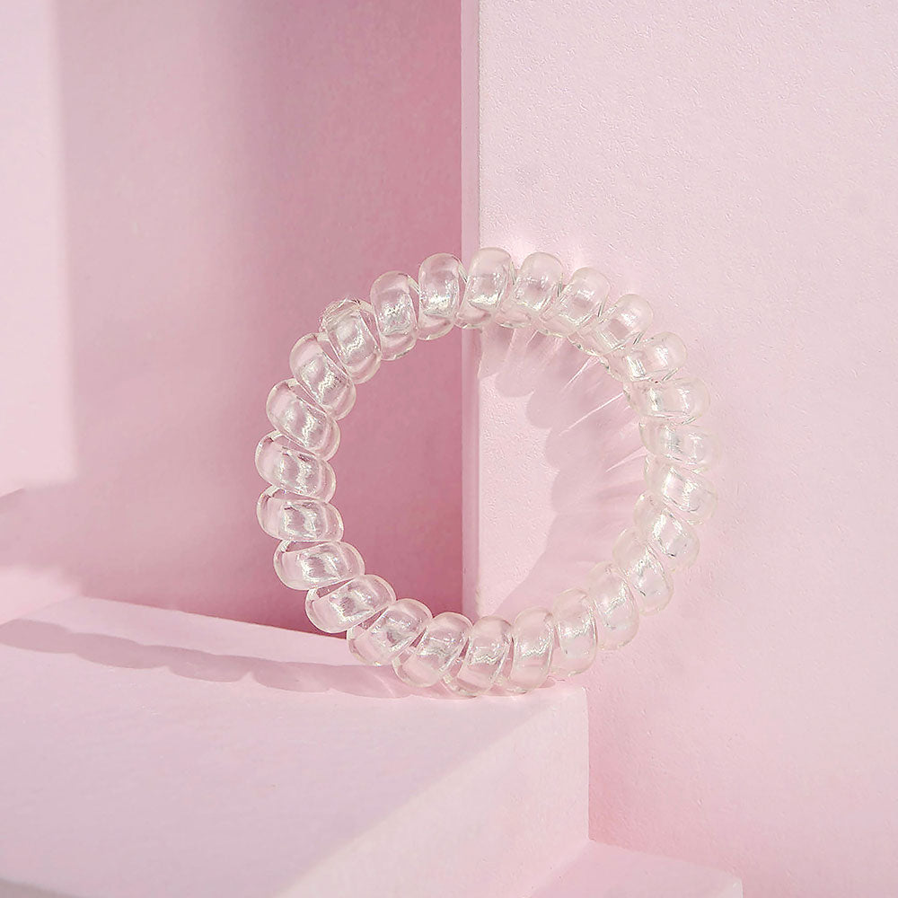 ربطات شعربراش ووركس واندر كبيرة شفافة عبوة 5 قطع