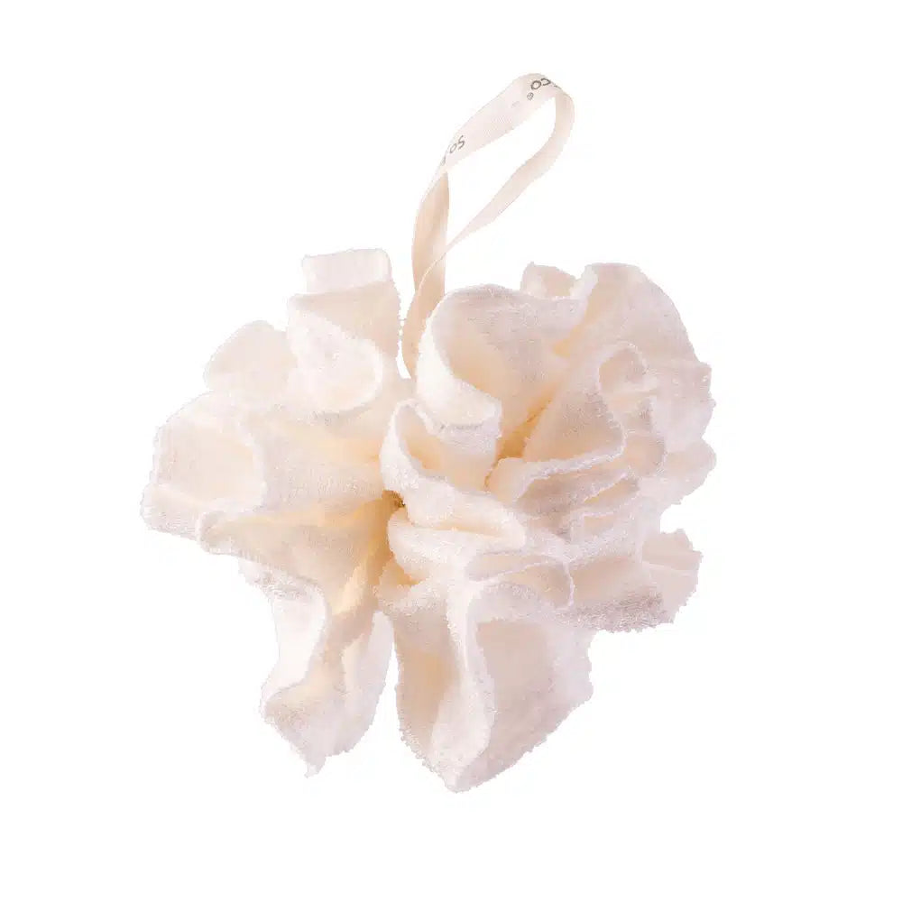 SOECO Bamboo Bath & Shower Pouf Eco Friendly Exfoliating Body Sponge