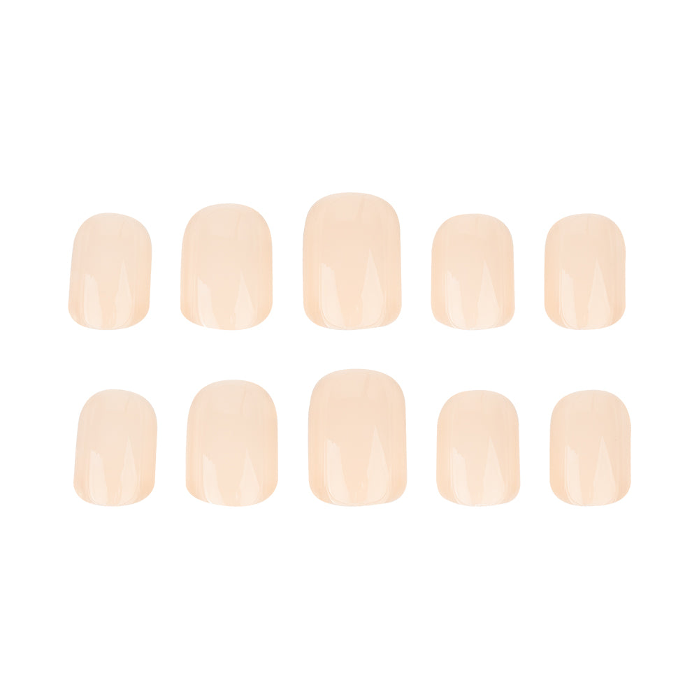 NAIL HQ Oval French Nails Classic Press-On French Manicure