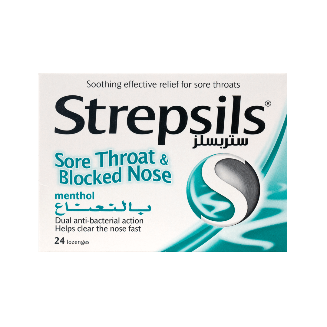 Strepsils Sore Throat & Blocked Nose (24 Lozenges)