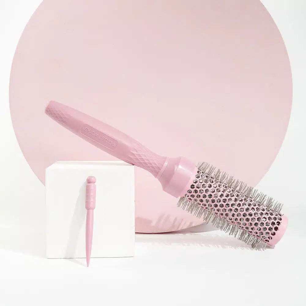 براش ووركس فرشاة المستديرة الصغيرة للتمليس والتصفيف