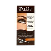 Pritty Cosmetics Eyelash & Eyebrow Dye Kit (Dark Brown)