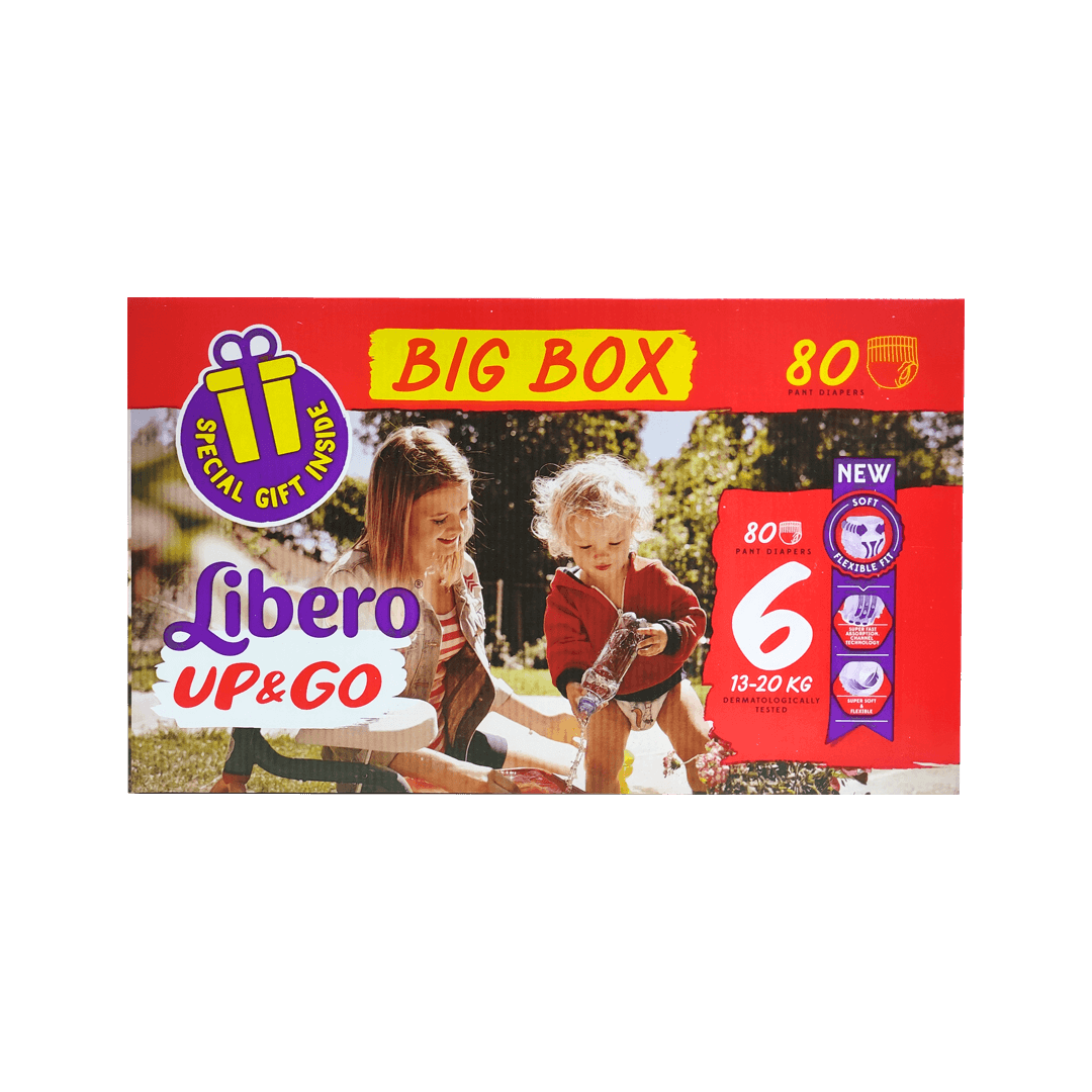 ليبرو حفاظات أطفال شورت رقم 6  (ق 13×20 kg) بوكس 2حبة