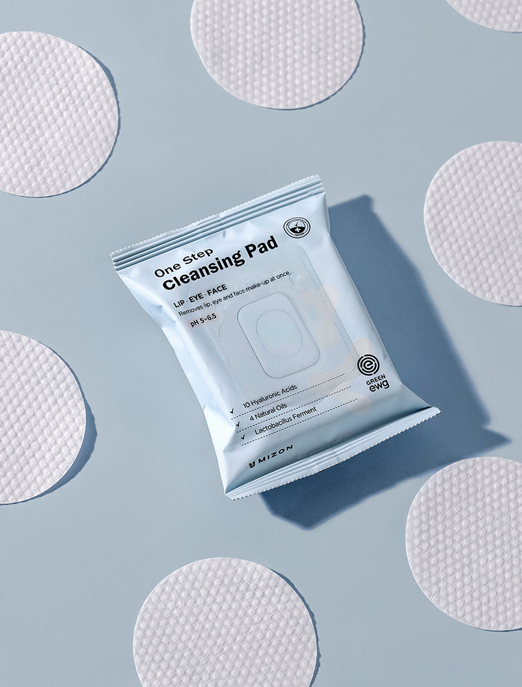 Mizon One Step Cleansing Pad 30 Pads Lip, Eye & Face Makeup Remover