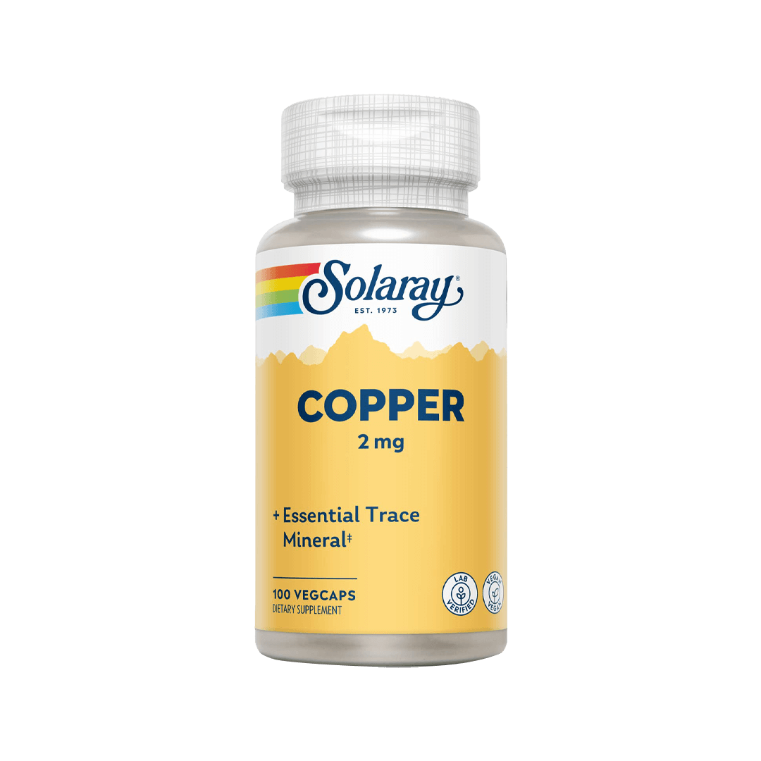 Solaray Copper 2mg 100 Capsules