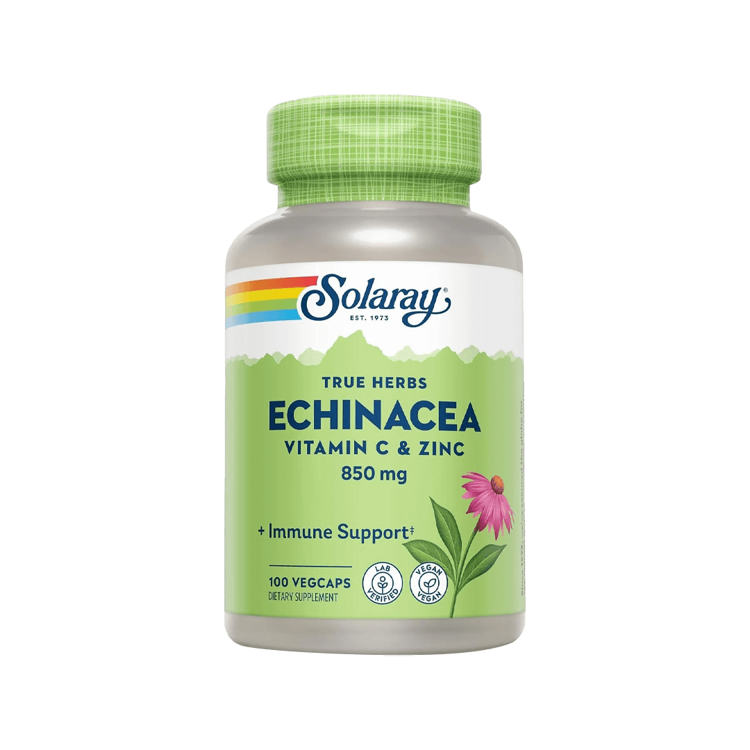 Solaray Echinacea Vitamin C & Zinc 850mg 100 Caps