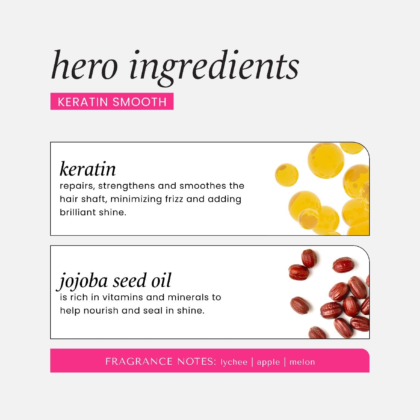 Hask Keratin Smooth Hair Oil Frizz Control & Shine Boost 18ml