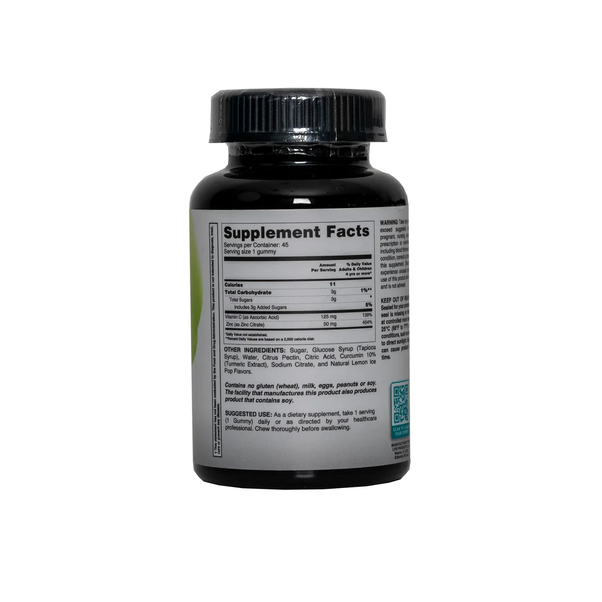Livs Vitamin C & Zinc, Immune Support & Antioxidant Boost, 45 Gummies