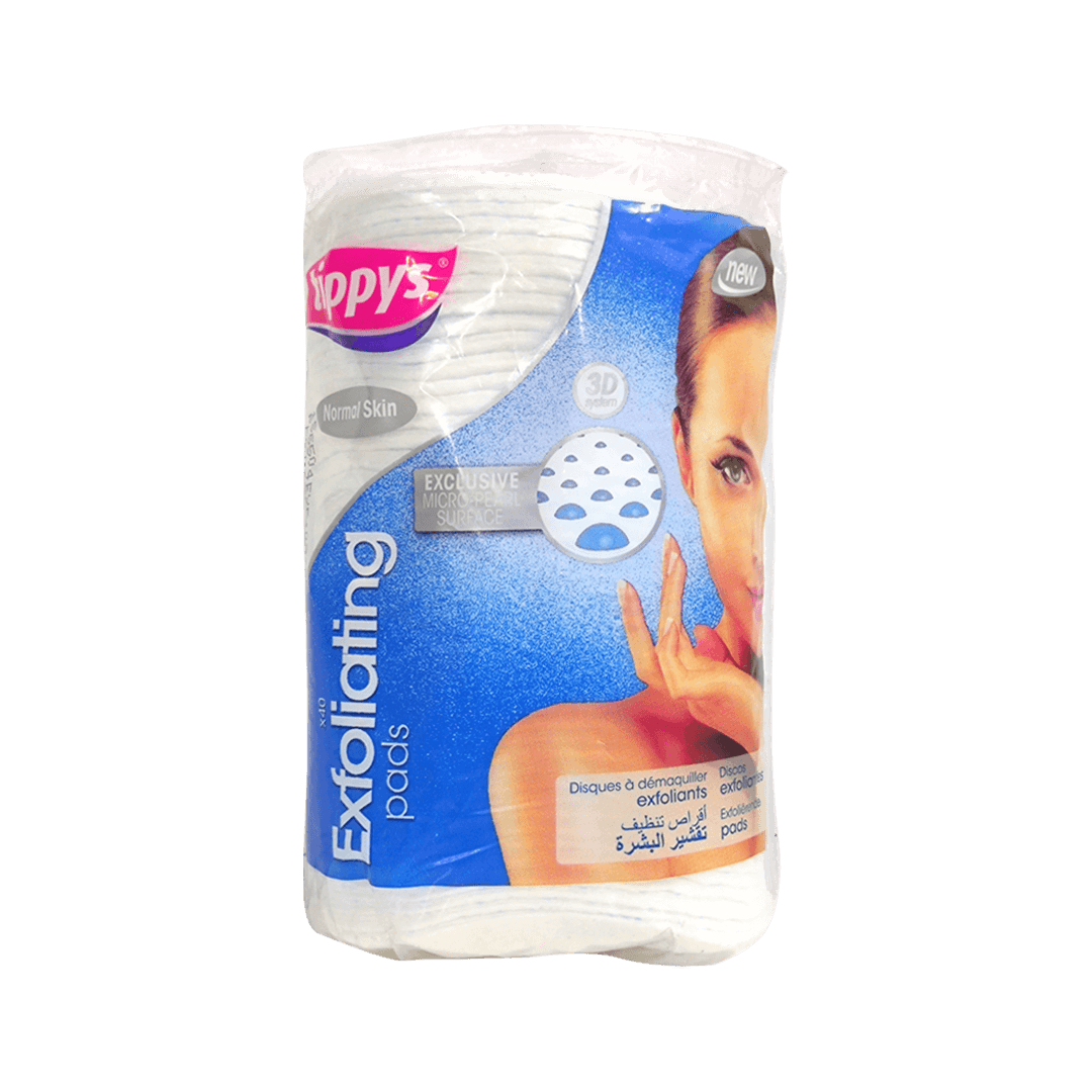 Tippys Exfoliating Sensitive Skin Blue 40 Pieces