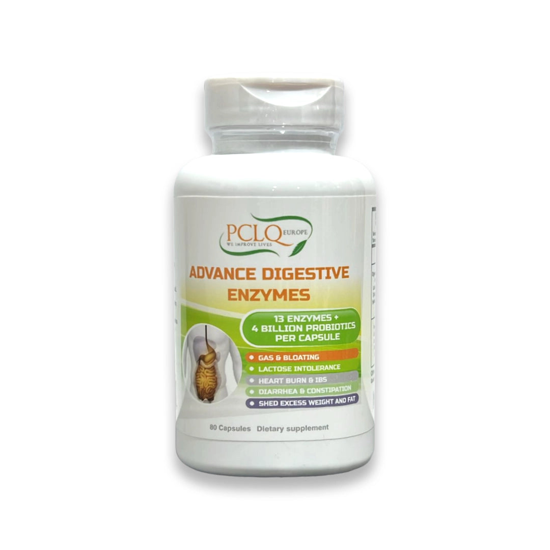 PCLQ Advance Digestive Enzymes 80 Capsules