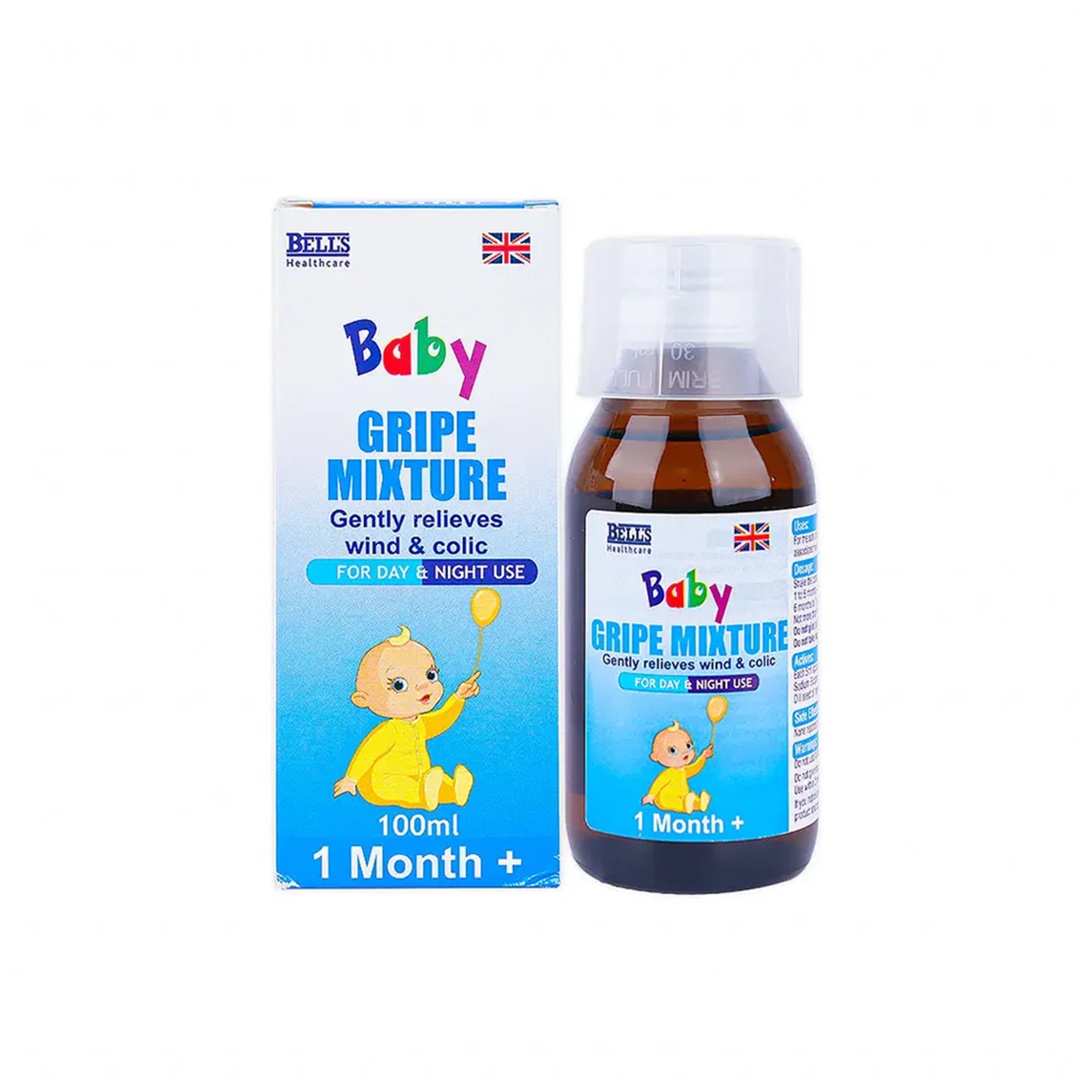 BABY GRIPE MIXTURE BOTL - 100 ML (PKT / 12 BOTLS) - (CRTN / 6 PKT)