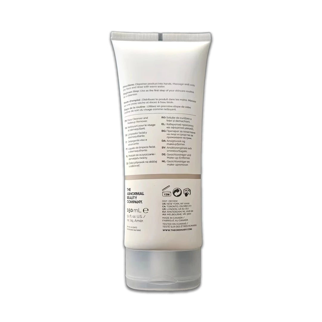 The Ordinary Glycolipid Cream Cleanse,Gentle Hydrating & Nourishing Facial Cleanser