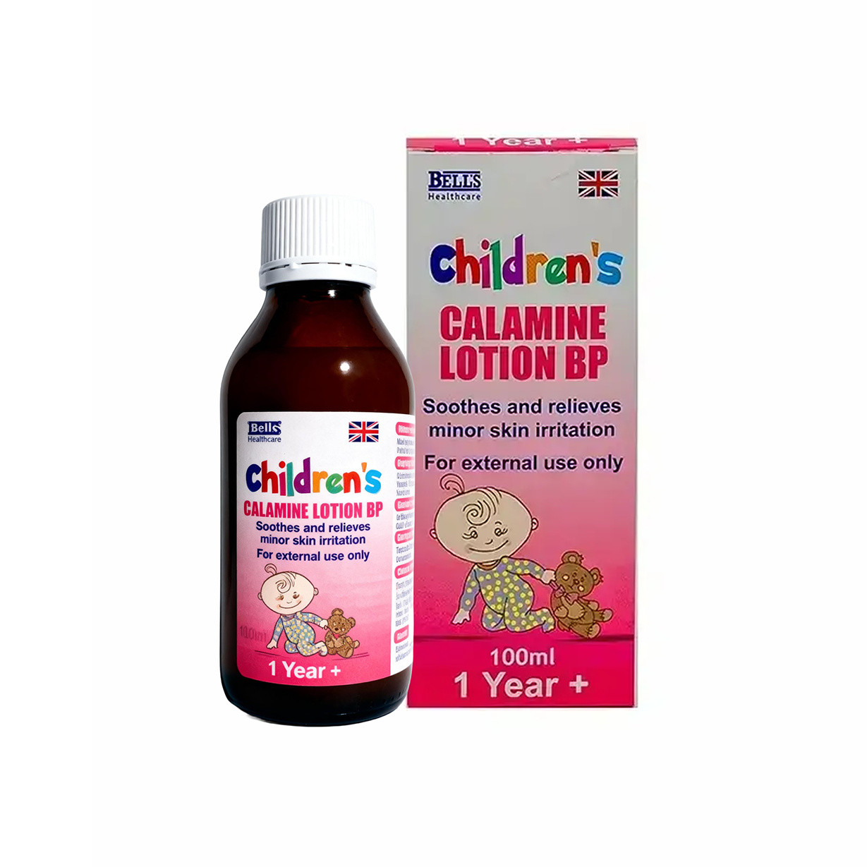 CALAMINE LOTION CHILDREN'S BOTL - 100 ML (PACK / 1 BOTL) - (PKT / 12 BOTLS) - (CRTN / 6 PKT)