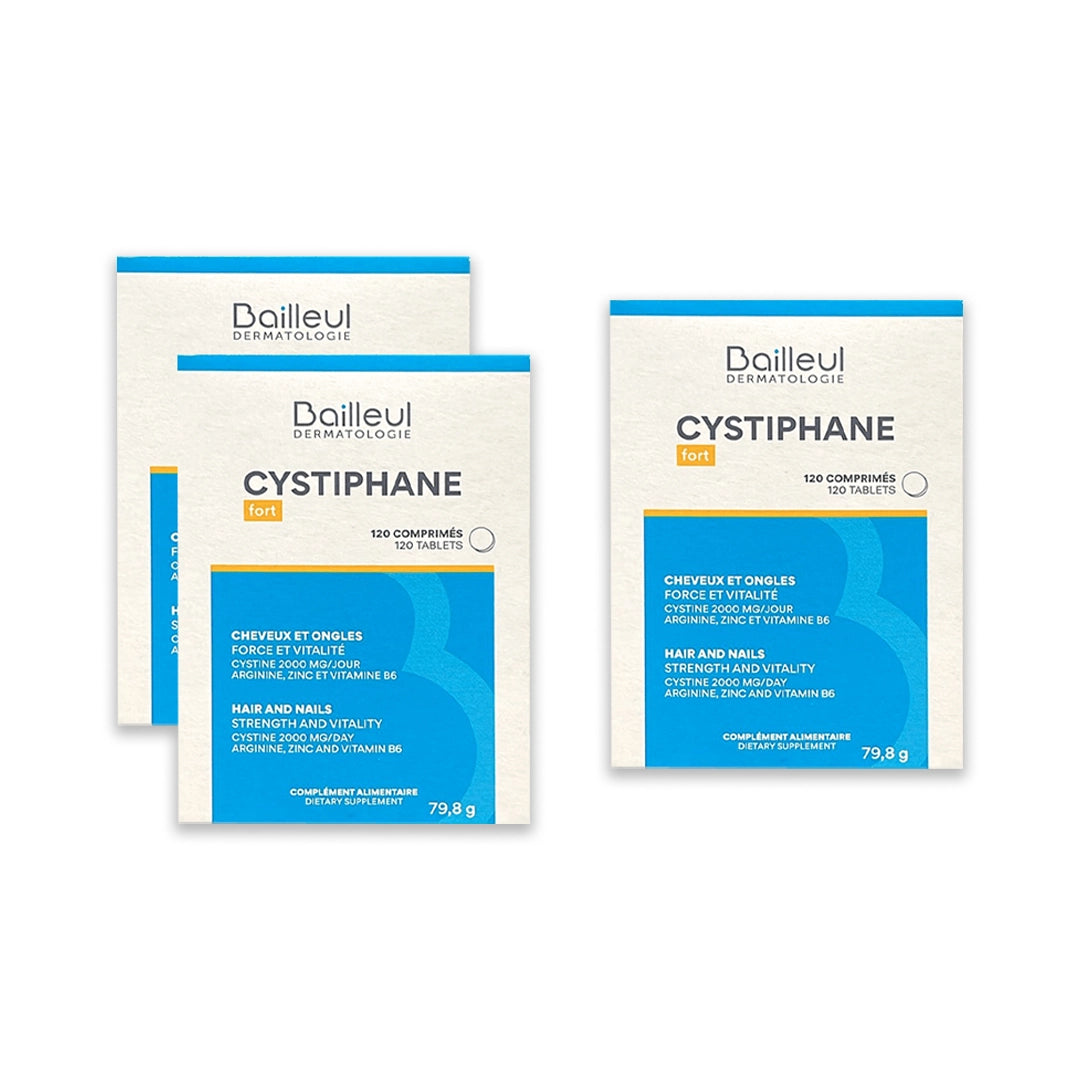 Cystiphane Biorga B6 Zinc 3 Month Course for Supporting Hair and Nail Health, 120 Tablets