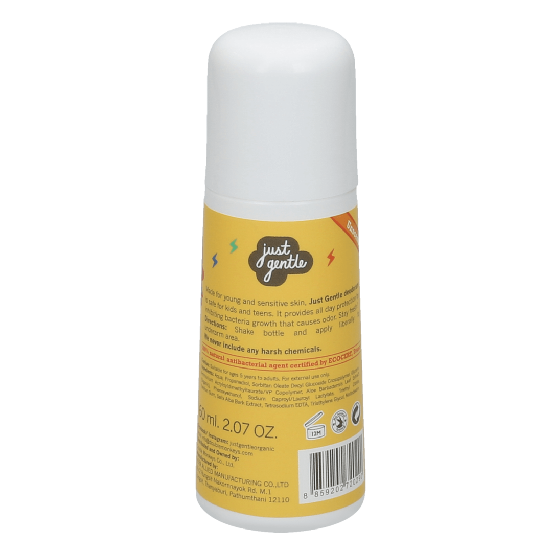 JUST GENTLE ORGANIC KIDS DEODRANT UNSCENTED