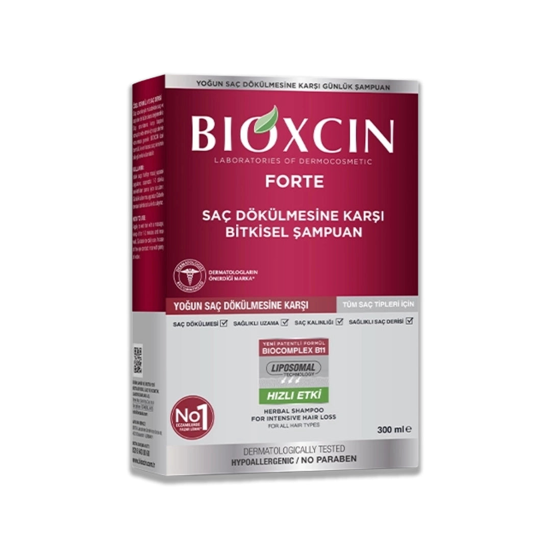 Bioxcin Forte Herbal Shampoo For Intensive Hair Loss 300ml