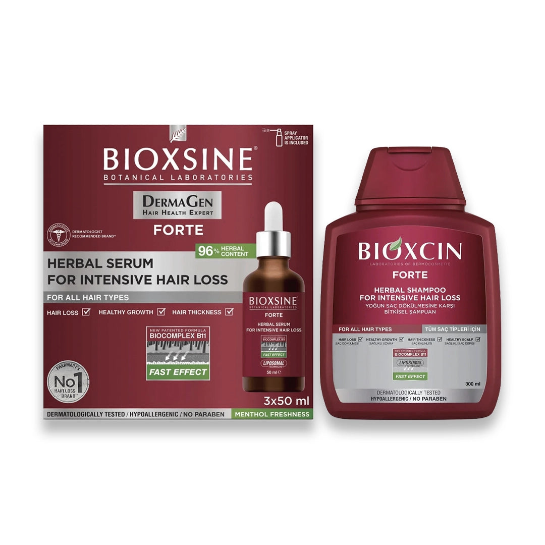 Bioxsine Forte Hair Loss Bundle Serum & Shampoo