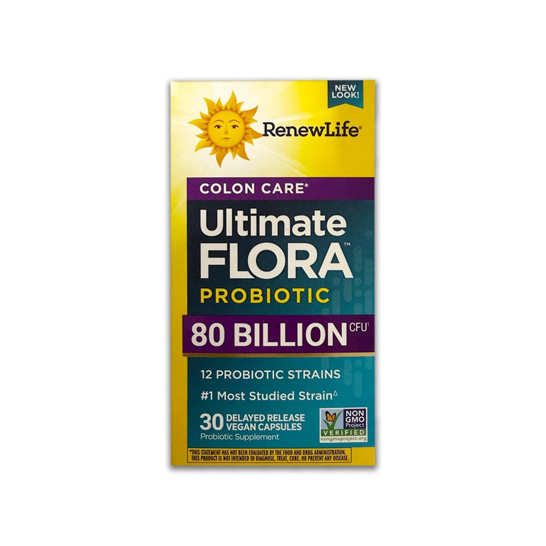 Renew Life Flora 80 Billion Extra Care Probiotic 30 Cap