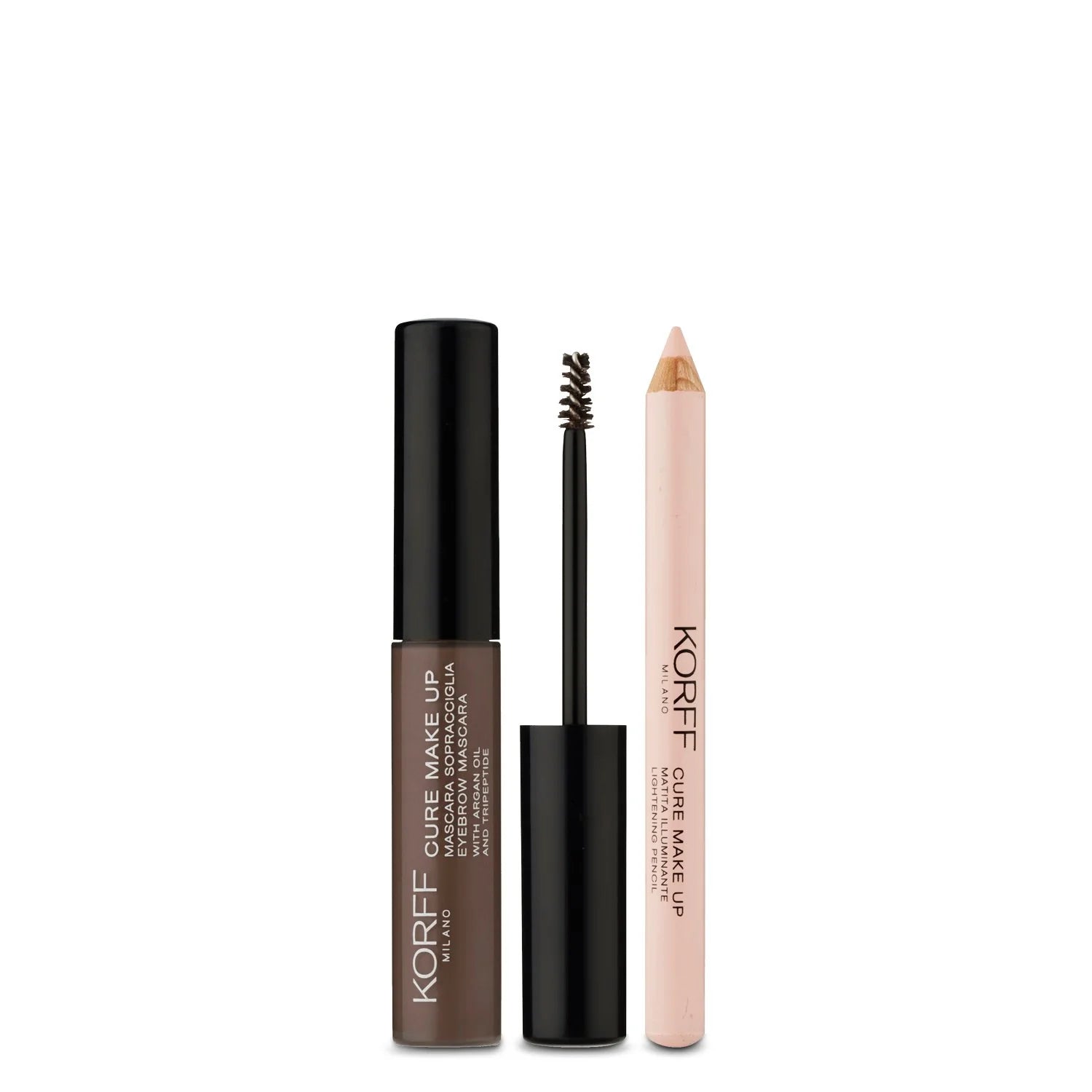 Korff Cure Make Up Eyebrow Mascara 02 4ml + Lightening Pencil, Defining & Enhancing Brows