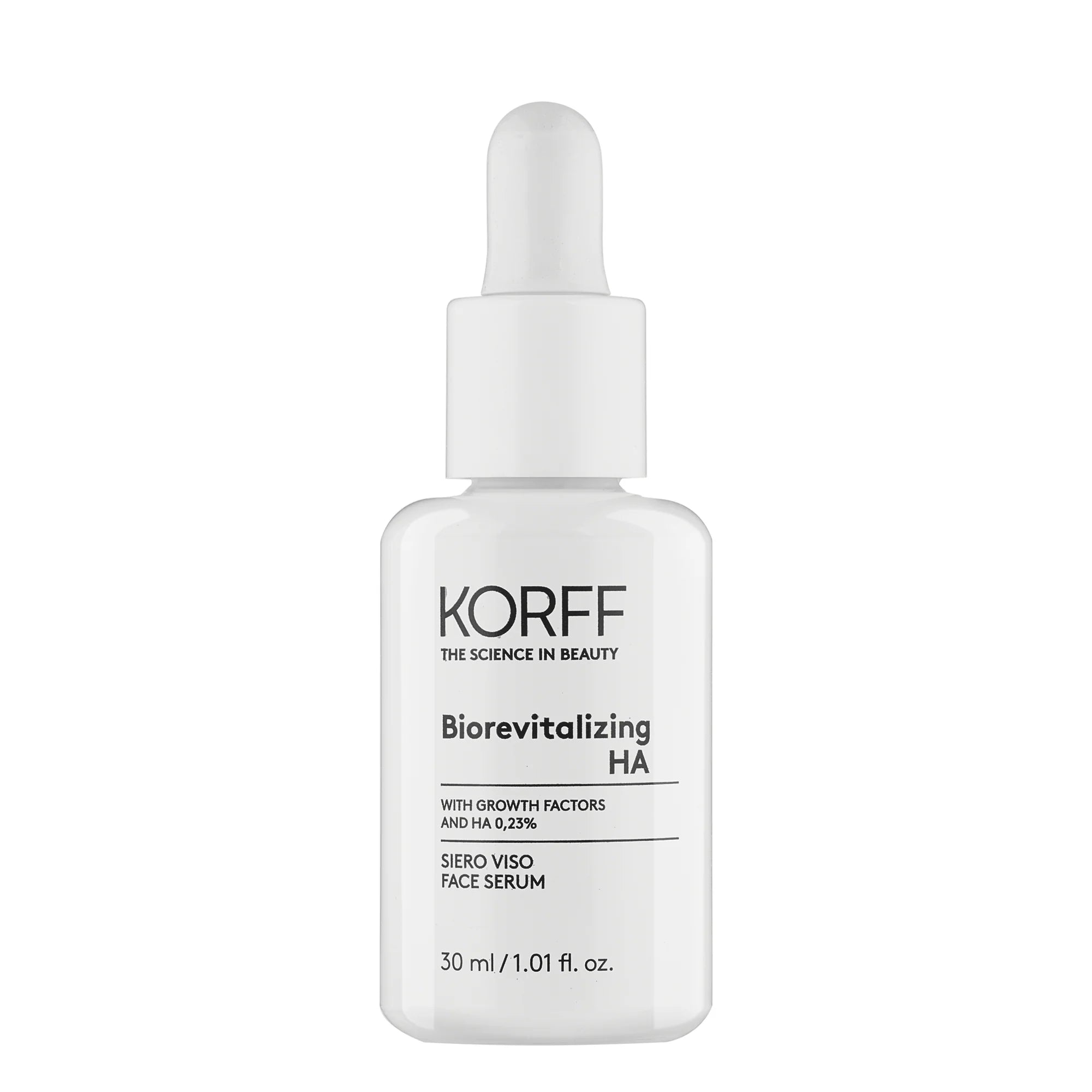Korff Biorevitalizing HA Face Serum, Intensive Hydration & Anti Aging, 30 Ml