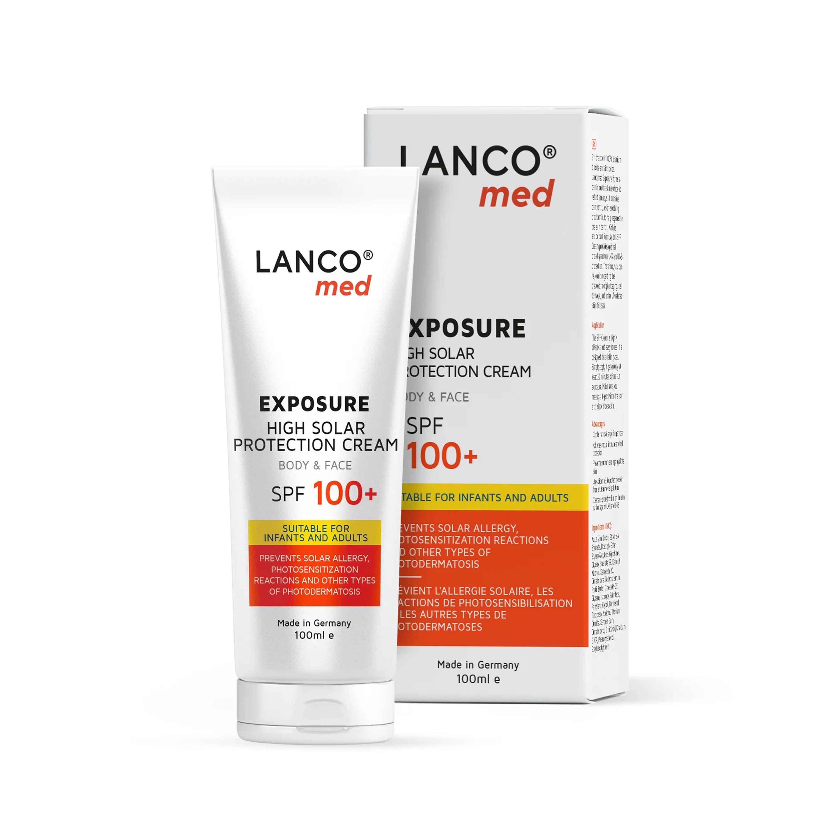 LANCOMED Exposure SPF 100+ High Solar Protection Cream 100 ML