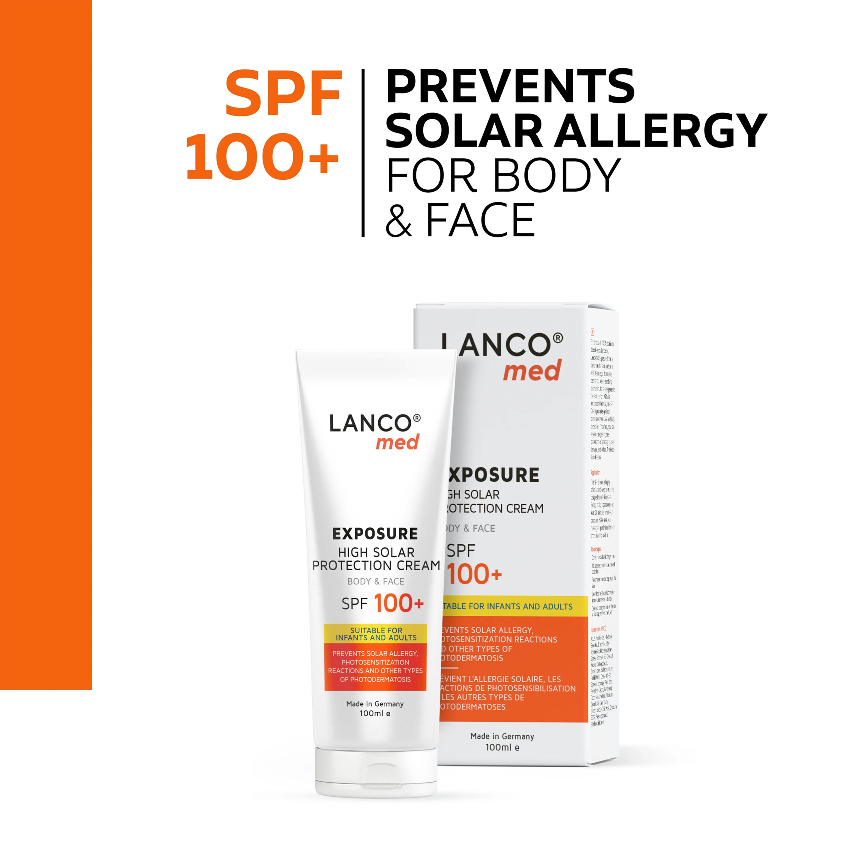 LANCOMED Exposure SPF 100+ High Solar Protection Cream 100 ML