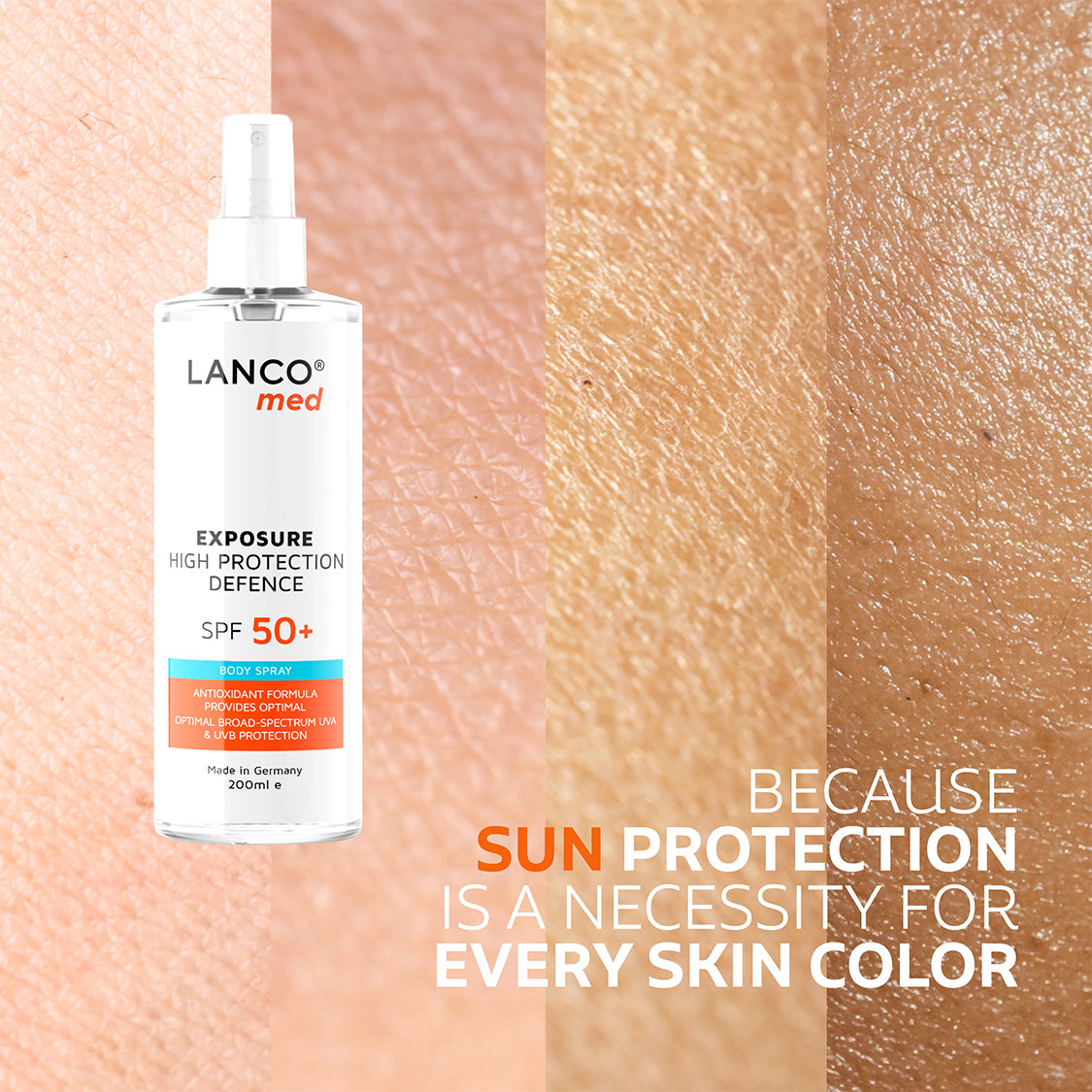 LANCOMED EXPOSURE SPF 50 HIGH PROTECTION BODY SPRAY 100 ML