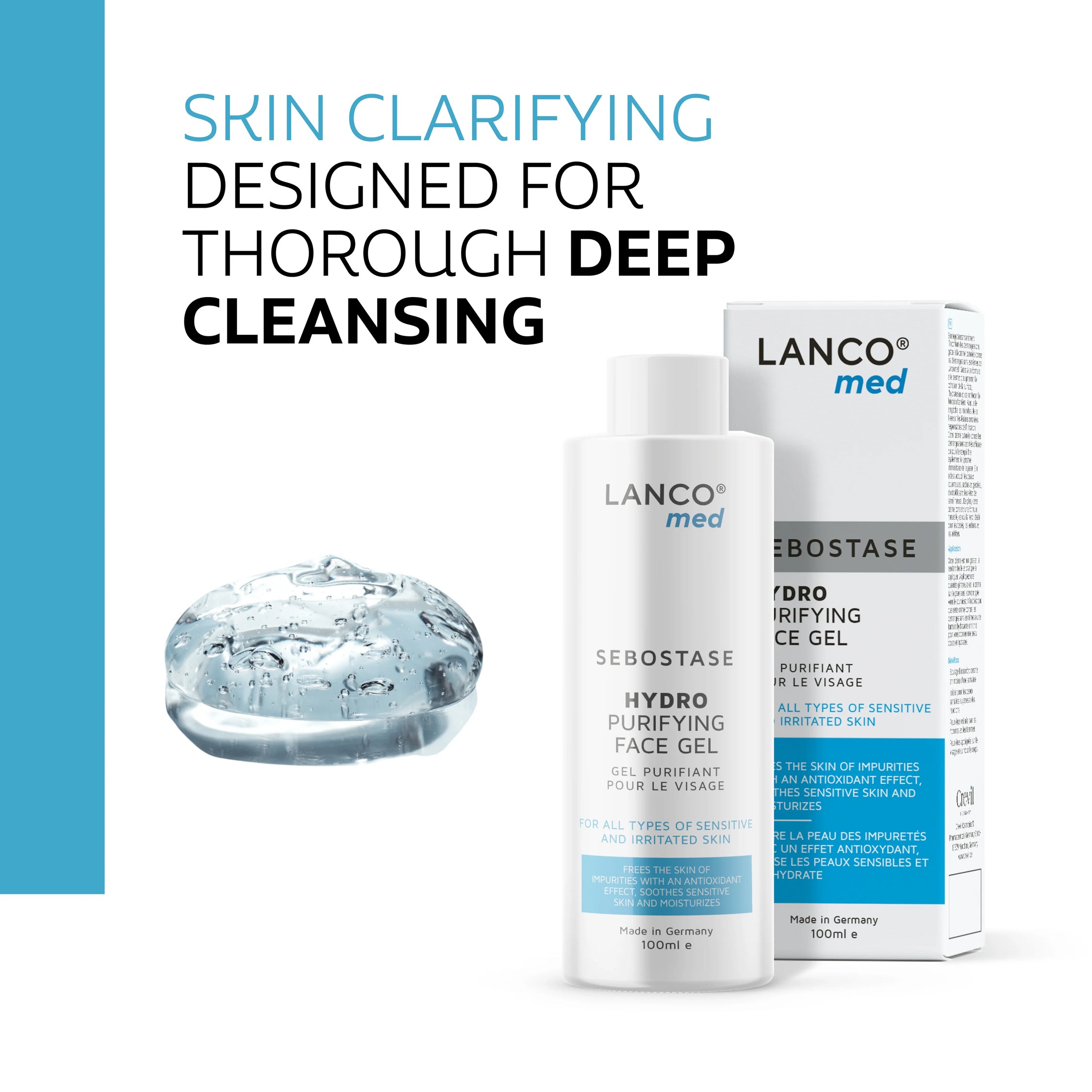 LANCOMED Sebostase Hydro Purifying Face Gel 100 ML